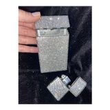 GARDENAUTO Uzun Slim Sigara Kutusu Ve Zippo Çakmak ( Taşlı Anahtarlık Hediye )