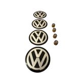 GARDENAUTO VOLKSWAGEN ALÜMİNYUM MALZEME 4 ADET JANT GÖBEK VE 4 ADET METAL SİBOP KAPAK TAKIMI