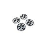 GARDENAUTO Volkswagen Alüminyum Yapıştırma Jant Göbeği Siyah 4'lü 60mm