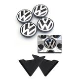 GARDENAUTO Volkswagen Passat Jetta Jant Göbek Arması (KAPAĞI) 4 Adet Kapı Köşe Koruyucu Hediye