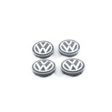 GARDENAUTO Volkswagen Polo 2017 Uyumlu Sonrası Jant Göbeği 50-55mm Göbek Arması 4 Adet 6c0601171