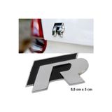 GARDENAUTO Volkswagen R Metal Sticker Logo Amblem Paslanmaz Çelik