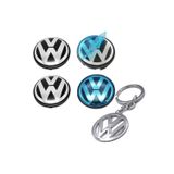 GARDENAUTO Volkswagen Scirocco Orjinal Tip Jant Göbeği 55-65mm Krom Anahtarlık