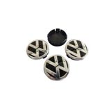 GARDENAUTO Vw Volkswagen Sıvama Geçme Jant Göbeği Siyah 4'lü 60-55mm