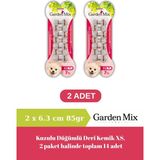 Gardenmix Garden Mix Kuzulu Düğümlü Deri Kemik Xs 7’li Paket x 2 Adet Küçük Irk Köpek Ödülü