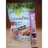 Gardenmix Tavuklu İçi Dolgulu Kedi Ödülü 60Gr+5 Adet 15 Gram Tavuklu Kedi Ödül Krema
