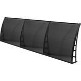Gardenplast Cosmos 105x360 Siyah Kapı Pencere Üstü Pratik Sundurma