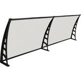 Gardenplast Crocus Şeffaf Kapı Pencere Üstü Sundurma 80 x 240 cm Dayanıklı Polikarbon Malzeme