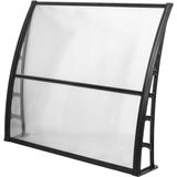 Gardenplast Lupın Şeffaf Kapı Pencere Üstü Sundurma Polikarbonat Malzeme 105X120 Boyutunda
