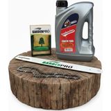 Gardenpro Stihl MS 250 Uyumlu Motorlu Testere Kılavuzu,3 Lt Yağ ve Zincir