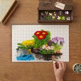 Gardina Çuha Renkli Güzel Çiçekler Tasarımı 240 Parça Ahşap Puzzle Ahşap Kutuda MP00465