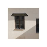 Gardinus Kapı Üstü Pratik Sundurma 120 X 60 Cm Siyah Ayak-Bronz Levha