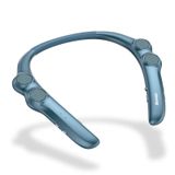 Gardway Boyun Bandı Bluetooth Hoparlörler, Taşınabilir Bluetooth Hoparlörler Kablosuz Giyilebilir Hoparlör, 10 Saat Çalma Süresi, CVC 8.0 Gürültü Önleyici Mikrofonlu Kişisel Spor Hoparlör (Mavi)