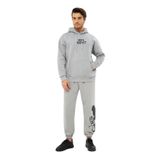GAREN Baskılı Erkek Eşofman Takımı -%100 Pamuk, Dijital Baskı, Lastikli Bel ve Paça, Kapüşonlu, Konforlu ve Şık MM-3276-GRİ-XL