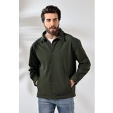 GAREN Erkek Baharlık Softshell Mont Ceket Haki