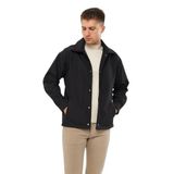 GAREN Erkek Baharlık Softshell Mont Ceket - Konforlu ve Dayanıklı Erkek Modası -MM-21112-SİYAH-S