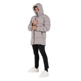 GAREN Erkek Regular Fit Uzun Su Geçirmez Şişme Kapüşonlu Mont | Waterproof Siyah Mont | Soğuk Havalarda -20°C'ye Kadar Koruma-MM-128-TAŞ-2XL