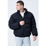 GAREN ERKEK SİYAH OVERSİZE BOMBER SU GEÇİRMEZ WATERPROOF MONT KABAN