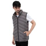 GAREN Erkek Su Geçirmez Şişme Yelek - Hafif ve Dayanıklı, Su İtici Özellikli, Fermuarlı Kapama - Waterproof-MM-288-GRİ-M