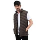 GAREN Erkek Su Geçirmez Şişme Yelek - Hafif ve Dayanıklı, Su İtici Özellikli, Fermuarlı Kapama - Waterproof-MM-288-HAKİ-M