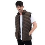 GAREN Erkek Su Geçirmez Şişme Yelek - Hafif ve Dayanıklı, Su İtici Özellikli, Fermuarlı Kapama - Waterproof-MM-288-HAKİ-S