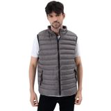 GAREN Erkek Su Geçirmez Şişme Yelek - Hafif ve Dayanıklı, Su İtici Özellikli, Fermuarlı Kapama - Waterproof-MM-927-ANTRASİT-S