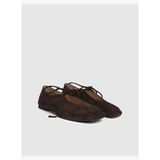 Garen Hakiki Süet Deri Kahverengi Kadın Loafer