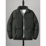 Garen Oversize Siyah Waterproof Bomber Mont Orta Kalınlıkta Rahat Günlük Kullanım İçin - 3XL