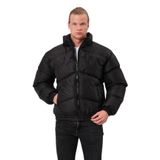 GAREN Unisex Yağmur ve Rüzgar Geçirmez Bomber Oversize Çapraz Kesimli Mont Ceket | Waterproof, Su İtici Kaban-MM-227-SİYAH-L