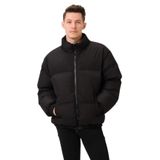 GAREN Unisex Yağmur ve Rüzgar Geçirmez Oversize Bomber Mont Ceket | Waterproof Kaban MM-153 | -20°C'ye Kadar Dayanıklı-MM-153-SİYAH-S