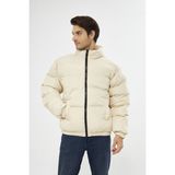 Garen Yağmur Rüzgar Geçirmez Bomber Oversize Mont Ceket Kaban Waterproof MM-153 - Krem