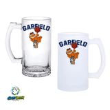 Garfield Kulplu Bira Bardağı Buzlu Veya Şeffaf Seçenekli 0288