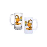 Garfield Kulplu Bira Bardağı Buzlu veya Şeffaf Seçenekli 078