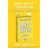 Gargamel Don’t Say It Çocuklar Yasaklı Kelime Oyunu Çocuklar İçin Eğlenceli Aile ve Parti Kelime Oyunu