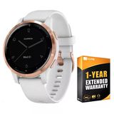 Garmin 010-02172-21 4S Smartwatch White/Rose Gold Sche İle 1 Yr Cps Geliştirilmiş Koruma Paketi