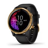 Garmin 010-02173-31 Venu, Gps Smartwatch, Bright Touchscreen, Özellikler Müzik, Body Energy Watch, Animation Workouts, Pulse Ox Sensör Ve Daha Fazlası, Black Band İle Altın