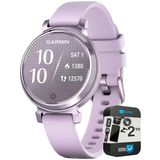 Garmin 010-02208-01 Lily 2 Smartwatch Metallic Lilac İle Lilac Silikon Band | Resmi Abd Ortak Modeli | Sche With 2 Yr Cps Geliştirilmiş Koruma Pake
