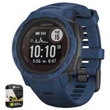 Garmin 010-02293-11 Instinct Solar Rugged Outdoor Watch With Gps Tidal Blue Sche With Premium 2 Yr Cps Geliştirilmiş Koruma Paketi