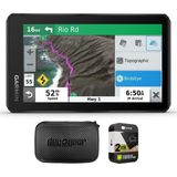 Garmin 010-02296-00 Zumo XT 5.5 inç Bluetooth Eller Serbest Motosiklet Navigatör GPS Paketi, Deco Gear ile Tabletler ve GPS için Fermuarlı Sert EVA Kılıf...
