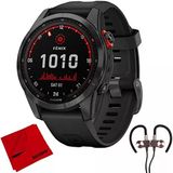 Garmin 010-02539-12 Fenix 7S Solar Smartwatch - Slate Gray With Black Band Sche With Deco Gear Manyetik Kablosuz Sport Earbuds And Deco Gear Microfiber Temizlik Kumaş