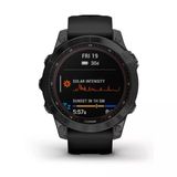 Garmin 010-02540-34 Fenix 7 Sapphire Solar, Adventure Smartwatch, Solar Şarj Cap Tasks, Rugged Açık Gps Watch, Touchscreen, Health And Wellness Özellikler, Black Dlc Titanyum Titanyum, Black Band İle