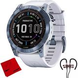Garmin 010-02541-14 Fenix 7X Sapphire Solar Smartwatch - Deco Gear Manyetik Kablosuz Sport Earbuds Ve Deco Gear Microfiber Temizlik Kumaşı