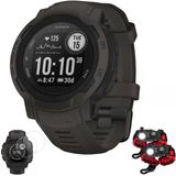 Garmin 010-02626-10 Instinct 2 Gps Smartwatch/Fitness Tracker - Graphite | Resmi Abd Ortak Modeli | Deco Essentials 2X Taktik Acil Paracord Ayakkabı Ve 2X Ekran Koruyucu