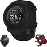Garmin 010-02627-13 Instinct 2 Solar Smartwatch, Taktik Edition, Black Sche With Deco Essentials 2X Taktik Acil Durum Paracord Multi Amaçlı Ayakkab�