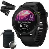 Garmin 010-02641-20 Forerunner 255 Music Gps Smartwatch Black Sche Heart Rate Ultra Heart Rate & Hrv Data Çamaşırable M-Xl Ve Deco Essentials Collapsable Water Şişe