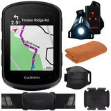 Garmin 010-02694-10 Edge 540, Compact Gps Bisikleti Sensörle Bilgisayar | Resmi Abd Ortak Modeli | Spor Havlusu Ve Deco Essentials Giyimable Commuter Front Ve Arka Güvenlik Işıkları