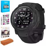 Garmin 010-02730-10 Instinct Crossover Solar Taktik Edition, Rugged Hybrid Smartwatch, Black Sche With Tech Smart Usa Fitness & Wellness Suite And Workout Soğutma Sport Havlusu