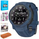 Garmin 010-02730-12 Instinct Crossover Solar Rugged Hybrid Smartwatch W/Solar Şarj, Tidal Blue Sche With Tech Smart Usa Fitness & Wellness Suite And Workout Soğutma Spor Havlusu