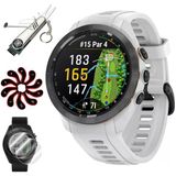 Garmin 010-02746-00 Yaklaşım S70 42 Mm Premium Gps Golf Watch, White Band | Resmi Abd Ortak Modeli | Sche With Deco Essentials 2Pack Screen Protector, 7-İn-1 Golf Tool, Iron Head Covers