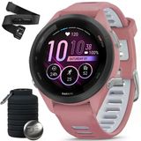 Garmin 010-02810-05 Forerunner 265S Gps Smartwatch Light Pink/Whitestone Grafik Kalp Tespiti Doğru Kalp Oranı & Hrv Data Raf M-Xl Ve Deco Essentials Collapsable Water Şişe